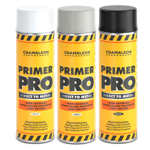 Chameleon Primer Pro 1K (primer/filer), Sivi/Crni/Bijeli - Sprej 500 ml