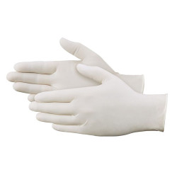 Latex gloves.